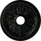 Ekena Millwork Raymond Ceiling Medallion (Fits Canopies up to 5 1/8"), 18 1/8"OD 3 5/8"ID x 1 1/8"P, Black Pearl CM18RABPS - alternate 1